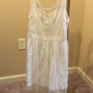 Embellished shine dress